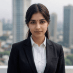 Young real estate agent in India