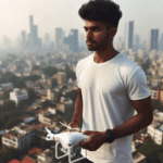 a Drone pilot in India